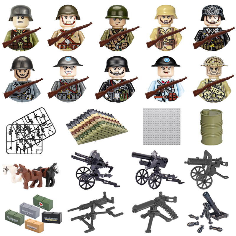 24 pz/lotto WW2 Personaggio Mi - Lego Minifigure Holder recensione e prezzo